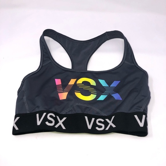 𝅺victoria’s secret vsx gray sports bra tank small - Picture 1 of 3